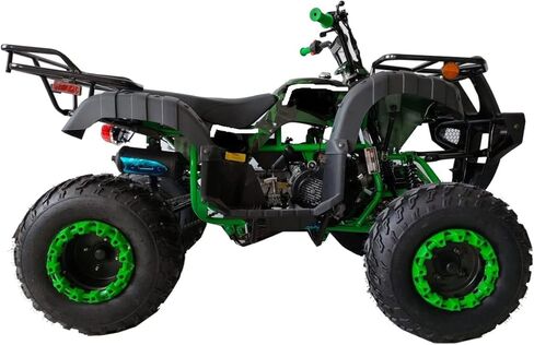 HHH 200cc ATV رباعية الحجم كاملة ATV كاملة الحجم كبيرة الحجم للبالغين والشباب، أضواء LED مطابقة الحافات وتلقائية مع عكس (أحمر) in Kuwait