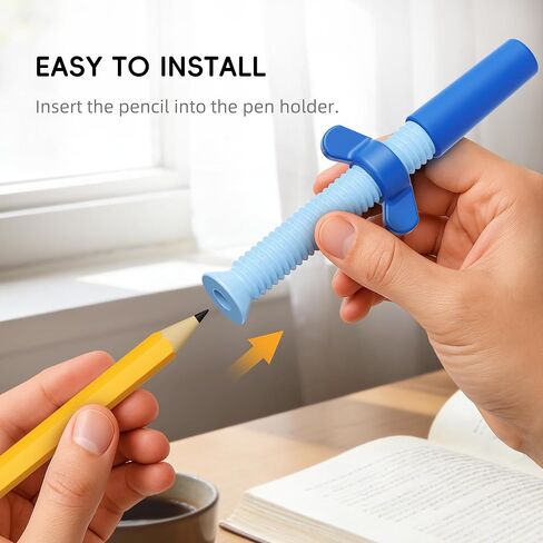 3 in 1 Pencil Fidgets for ADHD & Anxiety Relief,Fidget Pencil Topper with Spinner - Silent Sensory Stress Relief Tool for School,Office & Home,Assorted Fidget Pen Flipper Set, Classroom Essential in Kuwait