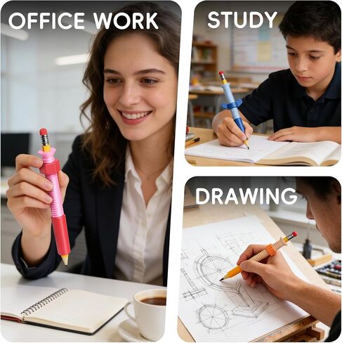 3 in 1 Pencil Fidgets for ADHD & Anxiety Relief,Fidget Pencil Topper with Spinner - Silent Sensory Stress Relief Tool for School,Office & Home,Assorted Fidget Pen Flipper Set, Classroom Essential in Kuwait