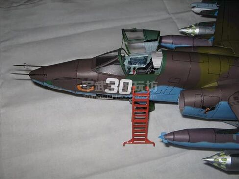 MLKOSS 1/33 مقياس سوخوي Su-25 طائرة هجومية Frogfoot نموذج ورقي مقاتل (مجموعة غير مجمعة) in Kuwait