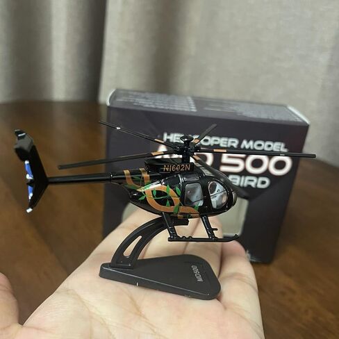 نموذج طائرة هليكوبتر من سبيكة USA Bird MD500 بمقياس 1:100، نموذج طائرة من سبيكة لعرض المجموعة in Kuwait
