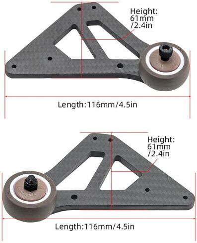 RC Car Replacement Carbon Fiber Wheelie Bar for Arrma 1/7 Mojave V2 EXB RC Car Upgrade Parts New in Kuwait