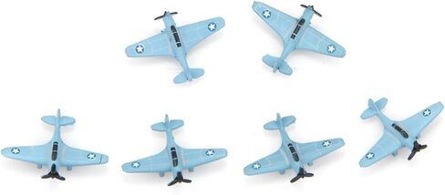 MOUDOAUER 1/1000 Scale US Aircraft Carrier Aircraft Plane Model Plastic Plane Model for Collection Toy, 6Pcs in Kuwait