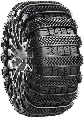 10Pcs Winter Snow Chains for Smart, Tire Traction Chain Anti Snow Skid Anti-Slip Tire Chains Reusable Wheel Ties Belts Emergency Ice/Muddy Road,A/Orange in Kuwait