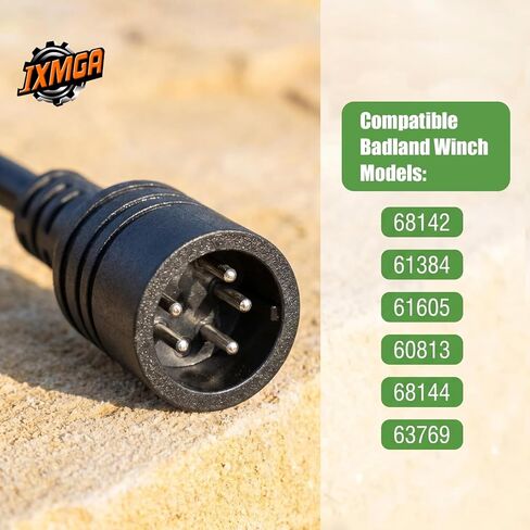 5 Prong Electric Winches Remote Control Switch, 5000Lb Winch Remote Controller, Compatible with Badland Electric Winches with 5-Pin Socket, for UTV, ATV, Truck, Boat Off-Road Self-Rescue in Kuwait