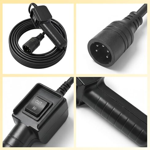 5 Prong Electric Winches Remote Control Switch, 5000Lb Winch Remote Controller, Compatible with Badland Electric Winches with 5-Pin Socket, for UTV, ATV, Truck, Boat Off-Road Self-Rescue in Kuwait
