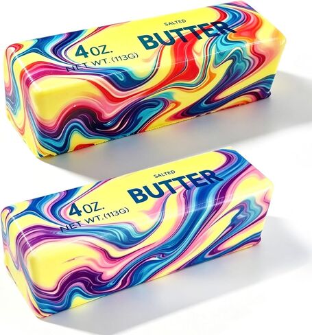 2 Packs Slow Rising Butter Squishy, Dumpling Squishies Butter Squeeze Toys Pack Sensory Stress Relief Soft & Stretchy Fidget Toy for Party Favors Squishy Butter in Kuwait