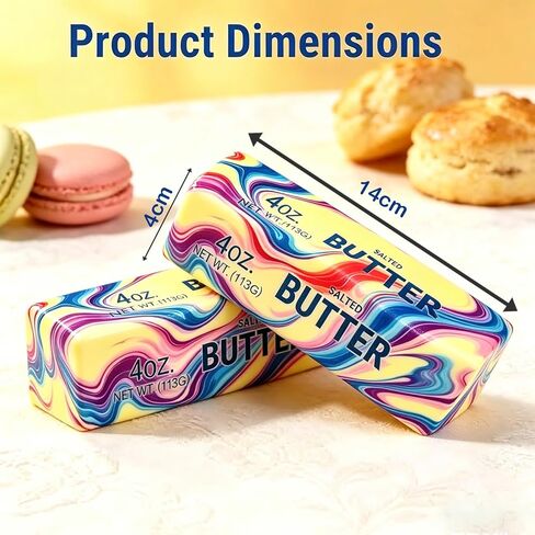 2 Packs Slow Rising Butter Squishy, Dumpling Squishies Butter Squeeze Toys Pack Sensory Stress Relief Soft & Stretchy Fidget Toy for Party Favors Squishy Butter in Kuwait