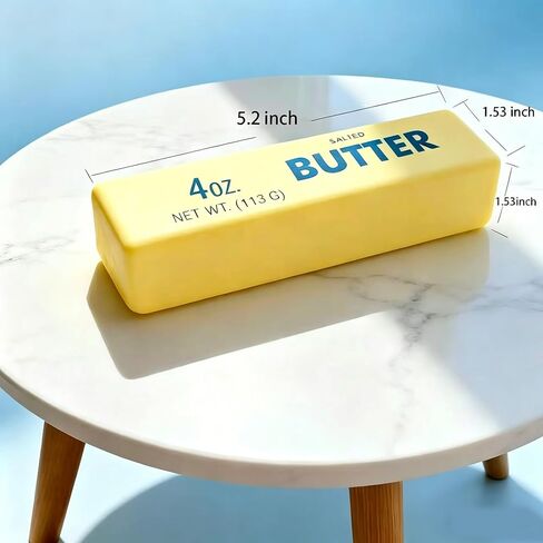 Butter Squishy Toy, Squishy Butter Stick, Butter Stress Toy, Squeeze Butter Squishy - Slow Rising Party Favor Stress Relief Gift for Kids 4-8 8-12 (1pcs Butter Stick) in Kuwait