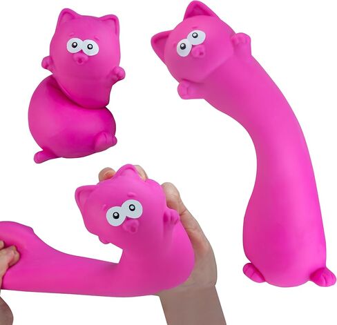 ORB Easy Sqweezy Pets Giant Stretchy Cat - Stretches Up to 5 Feet Long - Huge Jumbo Sized Purple Squishy Toy Kitten, Stretch and Squeeze for Stress Relief - Fun Sensory Fidget Toy for Kids and Adults in Kuwait