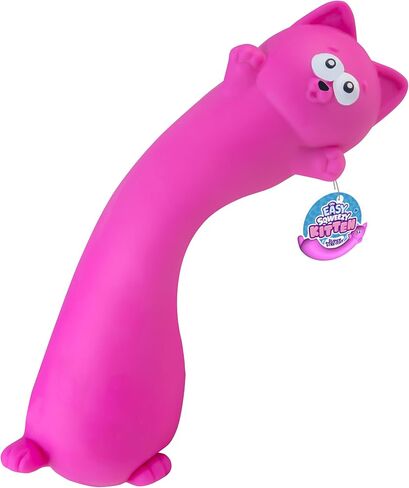 ORB Easy Sqweezy Pets Giant Stretchy Cat - Stretches Up to 5 Feet Long - Huge Jumbo Sized Purple Squishy Toy Kitten, Stretch and Squeeze for Stress Relief - Fun Sensory Fidget Toy for Kids and Adults in Kuwait