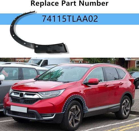 إطار قولبة لعجلة الحاجز الأمامي للسائق الأيسر متوافق مع Honda CR-V CRV 2017-2022، OE# 74165-TLA-A02، 74165TLAA02 in Kuwait