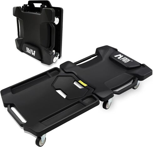 42" Mechanic Creeper with 6 Swivel Casters, Ergonomic Car Creeper with 2 Soft Pads, 350LBS Capacity Low-Profile Design & 2 Tool Trays for Automotive and Garage Repair in Kuwait