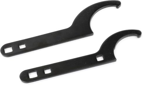 FAPO 2 Pcs Universal Coilover Shock Adjustment Tool, Steel Spanner Wrenches C-Shape Hook for Suspension Lowering Kits Repair Disassembly in Kuwait