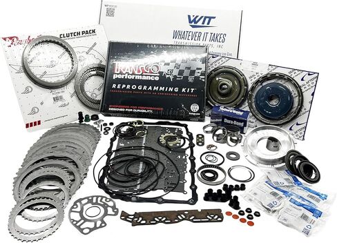 GM 2007-Up 6L80 Transmission Master Rebuild Kit w/Clutch Pack, Steels, Hi-Per Blue Piston Kit, Transgo Tow&Pro Kit, GM Bearing Kit and Bushing Kit in Kuwait
