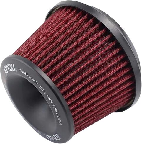 76mm Air Filter Power Intake Racing Universal JDM Dual Funnel Adapter Cold Air Intake Filter Compatible For Apexi in Kuwait