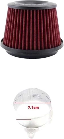 76mm Air Filter Power Intake Racing Universal JDM Dual Funnel Adapter Cold Air Intake Filter Compatible For Apexi in Kuwait