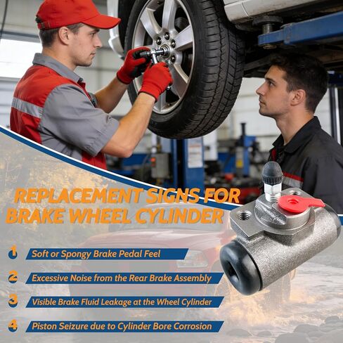 1F7026610 أسطوانة عجلة الفرامل الخلفية مكونة من قطعتين متوافقة مع موديلات Ford وMazda Ranger 1998-2011، B2300 2001/2003-2010، B2500 1998-2001، B3000 1998-2001/2003-2008، B4000 1998-2001/2003-2010 in Kuwait