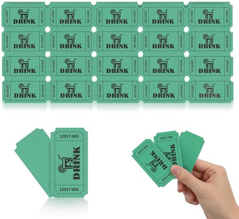 PM Company 1000 Raffle Tickets Single, Drink Tickets for Events, Leisure, Carnivals, Entry, Class Rewards, Prizes(Blue) in Kuwait