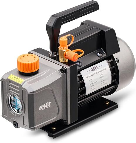 Orion Motor Tech Vacuum Pump, 3 cfm Cordless Lithium-Ion HVAC Vacuum Pump, Battery-Powered Auto AC Vacuum Pump for R134a R410a R1234yf Systems, 1/4hp Single Stage Vacuum Pump in Saudi Arabia