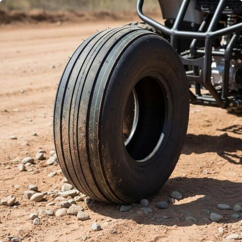 Tubeless Tire Heavy Duty 6 Inch Go Vehicle Part for DIY Builders, 13x5.00-6 in Saudi Arabia