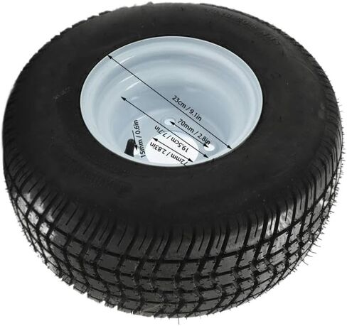 مجموعة إطارات وعجلات العربة مقاس 18x8.50-8 مطاطية متوافقة مع عربات E-Z-GO in Kuwait
