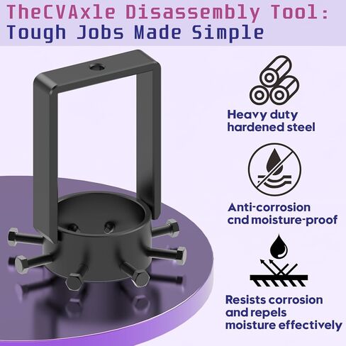 Universal CV Axle Removal Tool Set with Inner CV Axle Puller Tool with 5/8"-18 Slide Hammer and 3.75 inch CV Axle Shaft Puller Tool Kit and Pry Bar Wrench Adaptor Head in Saudi Arabia