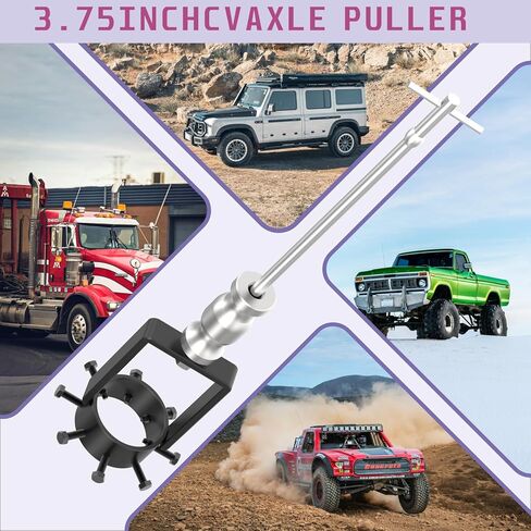 Universal CV Axle Removal Tool Set with Inner CV Axle Puller Tool with 5/8"-18 Slide Hammer and 3.75 inch CV Axle Shaft Puller Tool Kit and Pry Bar Wrench Adaptor Head in Saudi Arabia