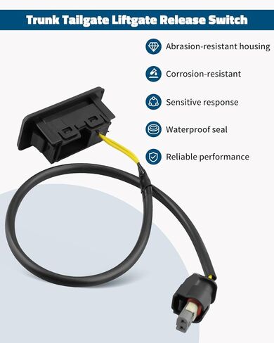 Liftgate Tailgate Release Switch Fit for Chevy Silverado 1500 2500 HD 3500 HD Blazer GMC Sierra 1500 2500 3500 HD Hummer EV Rear Trunk Lid Latch Button in Kuwait