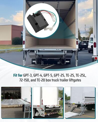 مفتاح بوابة الرفع 26495104 4 أسلاك تبديل بدء التشغيل ON-Off-ON Universal Fit for Box Truck Trailer Liftgate GPT-25 GPT-3 GPT-4 GPT-5 TE-25 TE- 25L 72-150 TE-20 استبدال 264951-04 in Kuwait