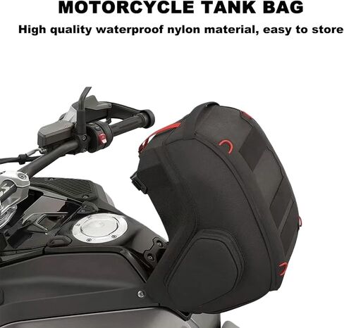 Motorcycle Fuel Tank Bag for R1300GS Adventure R 1300 GS ADV 2024 2025 Travel Storage Bag 12L Waterproof Nylon Black Backpack Portable Front Tool Bags Black in Kuwait