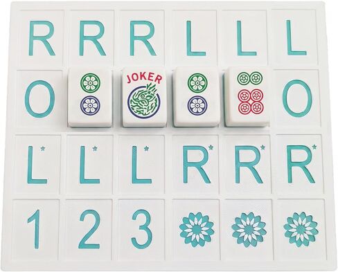 Mahjong Practice Board 3D Printed Solo Trainer with RLO Charleston Guide & 24 Slots - Training Aid for Learning 2026 New Card Patterns, Strategy Tool for Beginners & Pros Green in Kuwait
