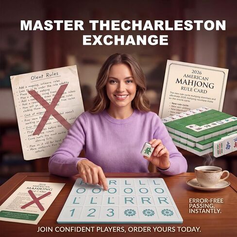 Mahjong Practice Board 3D Printed Solo Trainer with RLO Charleston Guide & 24 Slots - Training Aid for Learning 2026 New Card Patterns, Strategy Tool for Beginners & Pros Green in Kuwait