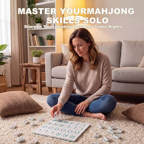 Mahjong Practice Board 3D Printed Solo Trainer with RLO Charleston Guide & 24 Slots - Training Aid for Learning 2026 New Card Patterns, Strategy Tool for Beginners & Pros Green in Kuwait