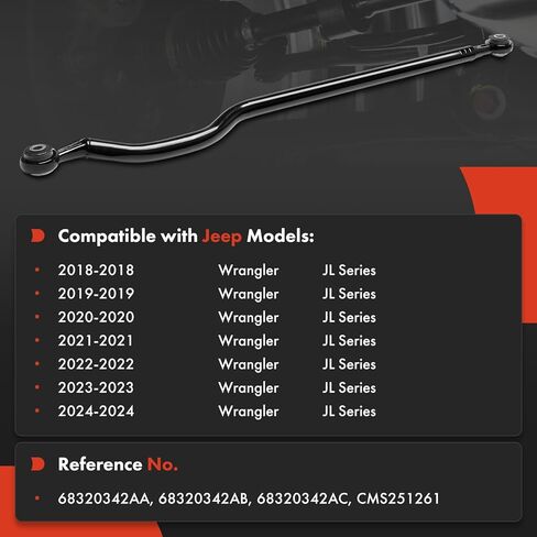 A-Premium Rear Steering Track Bar, Compatible with Jeep JL Series Wrangler 2018-2024 in Kuwait
