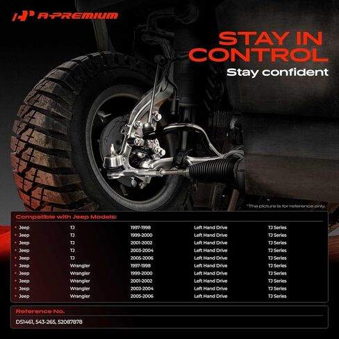 A-Premium Rear Suspension Track Bar, Compatible with Jeep TJ Series Wrangler 1997-2006, TJ 1997-2006 in Kuwait