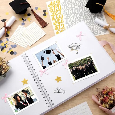 Tenceur Senior 2026 مجموعة قصاصات التخرج 10 × 10 بوصة فئة 2026 DIY كتاب صور الذاكرة مع ملصقات الحروف هدية التخرج لكبار 2026 الطلاب in Kuwait