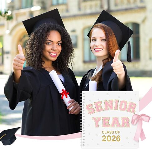 Tenceur Senior 2026 مجموعة قصاصات التخرج 10 × 10 بوصة فئة 2026 DIY كتاب صور الذاكرة مع ملصقات الحروف هدية التخرج لكبار 2026 الطلاب in Kuwait
