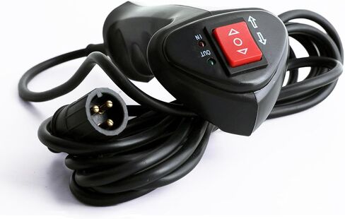 Hand Held Plug-in Wire Electric Winch Remote Controller with 11.48ft Connector Cable 3 Pin, Easy-Install Plug and Play for ATV, Car Off-Road Vehicle, Black in Kuwait