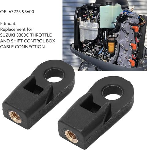 2Pcs Boat Throttle and Shift Control Throttle Cable Ends, OE67275-9560 Outboard Cable Ends Connector Replacement for Throttle and Shift Control Box Cable Connection in Kuwait
