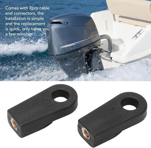 2Pcs Boat Throttle and Shift Control Throttle Cable Ends, OE67275-9560 Outboard Cable Ends Connector Replacement for Throttle and Shift Control Box Cable Connection in Kuwait