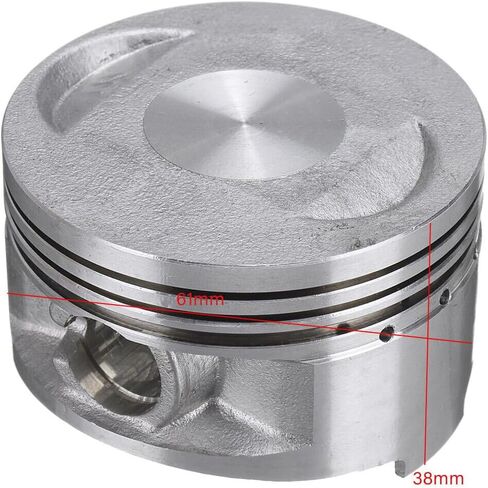 RedCap Motorcycle 61mm Big Bore Head Cylinder with Piston Rings Rebuild Kit for GY6 170cc - 200cc Bikes Engine TANK 200 TaoTao Bull 200 with 57mm Stud Spacing Type K-Block (Engine LF161QMK) in Kuwait