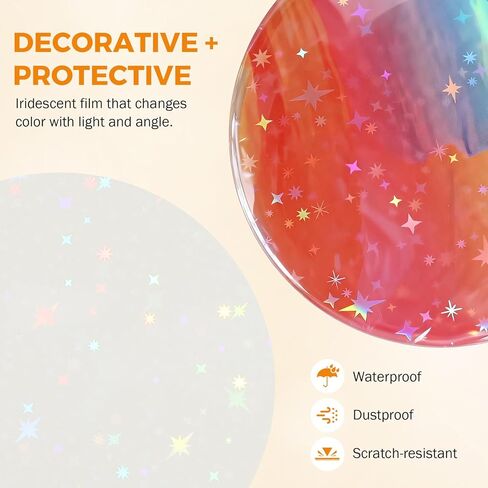 BEAMNOVA 400 Pcs Plastic Film for 58mm (2-1/4 in) Button Makers in Kuwait