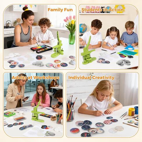 BEAMNOVA 400 Pcs Plastic Film for 58mm (2-1/4 in) Button Makers in Kuwait