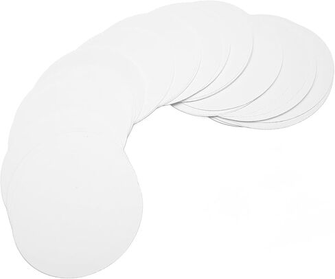 Yosoo Round Badge Film Stickers Sheets Premium Protective Transparent Button Badge Inserts for DIY Craft Projects and Pin Making 100Pcs Plant Fiber Material (58MM) in Kuwait