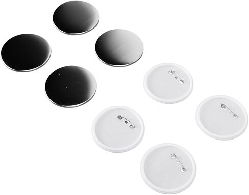Durable Tinplate Badge Back Cover 100Pcs for DIY Badge Tool Activities for Party Gifts and School Awards (58MM Badges 100 Sets) in Kuwait
