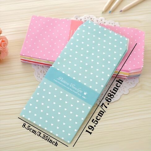 20pcs Colorful Envelopes, 10 Designs Small Cash Envelopes, Coin Envelopes, Manila Style Key Envelopes for Money Cards Gifts Organization in Kuwait