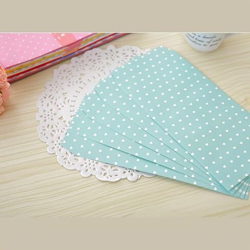 20pcs Colorful Envelopes, 10 Designs Small Cash Envelopes, Coin Envelopes, Manila Style Key Envelopes for Money Cards Gifts Organization in Kuwait