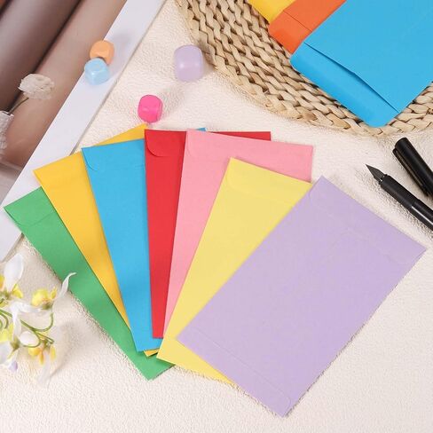 PATIKIL Money Envelope 6.5" x 3.5", 200Pcs Cash Envelopes Money Holder Bags Budgeting Saving Challenge Letter for Gift Coins Checks Tickets Jewelry Passport Card, Orange in Saudi Arabia