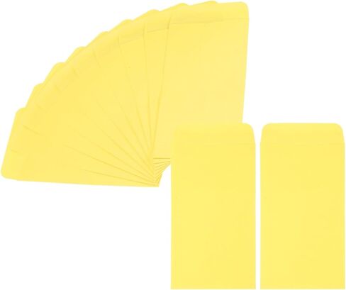 PATIKIL Money Envelope 6.5" x 3.5", 200Pcs Cash Envelopes Money Holder Bags Budgeting Saving Challenge Letter for Gift Coins Checks Tickets Jewelry Passport Card, Orange in Saudi Arabia